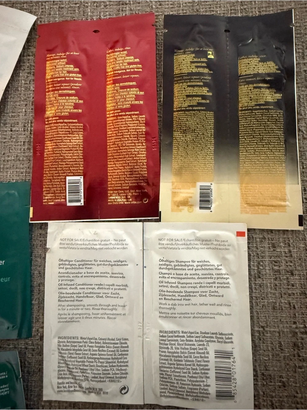 NEW Luxury Hair Care Sample Lot 18 Pc Oribe Aveda Amika Verb Bumble Travel Set